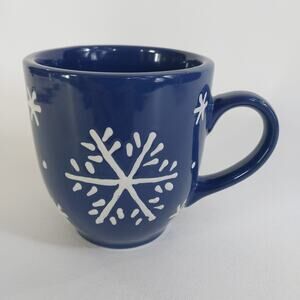 Blue Snowflake Mug Coffee Cup